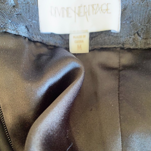 Divine Heritage Lace Midi Skirt in Onyx - Picture 12 of 16